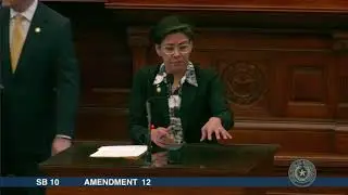 Rep. Gonz&aacute;lez speaks in opposition to the motion to table her amendment (AM 12) to SB 10, RV
