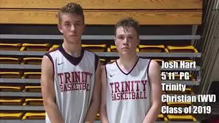 Josh Hart 5&rsquo;11&rdquo; PG Trinity Christian (WV) | Wheeling Jesuit / University of Charleston highlights