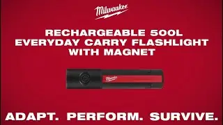 Milwaukee&reg; Rechargeable 500L Everyday Carry Flashlight with Magnet
