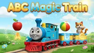 Learn ABC Alphabet Magic Train Song | Phonics Train song for kids, A Apple, B Ball | Kids wonderland