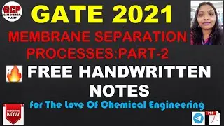 MEMBRANE SEPARATION PROCESS🔥 NEWLY ADDED TOPIC MASS TRANSFER CHEMICAL GATE-2021 GATE CHEMICAL PLANET