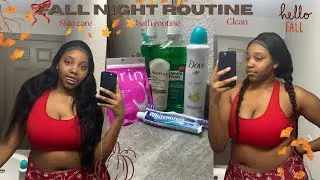 Fall cozy Night in 🌙 unwind with me | skincare , clean room and ect / vlogtober 2025 day 1