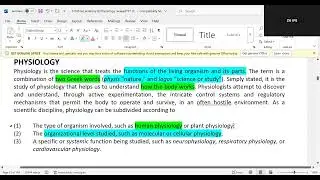 PHYSIOLOGY INTRODUCTION