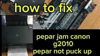 Canon G2010 / G3010 Paper Jam Fix+paper not puck up+Full Printer Servicing in 2025 Step-by-StepG1010
