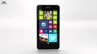 Nokia Lumia 630 White 3D model by 3DModels.org