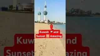 Hala February Magic at Kuwait Tower|Stunning Beach Walk Views!🔥#sabicusine #halafebruary #kuwait