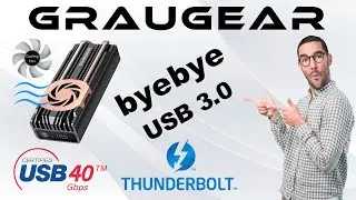 Корпус Graugear PCIe 4.0 M.2 SSD USB-4 Thunderbolt 4 — попрощайтесь с USB 3.0