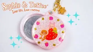 DIY Kawaii Resin Compact Mirror Charm | Sophie and Toffee Mold