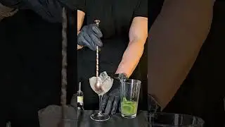 Mojito Martini - TRUST ME🌱🍸#mojito #martini #fyp #cocktail #mint #lime #sugar #rum #dry vermouth#bar