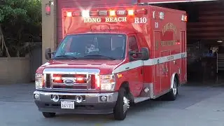 Long Beach Fire Dept. Rescue 10 Responding