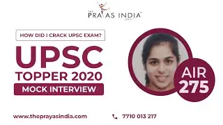 Shruti Bansal | AIR 275 | UPSCTopper 2020 | UPSC Mock Interview #UPSCInterview #UPSC2020 #IASTopper
