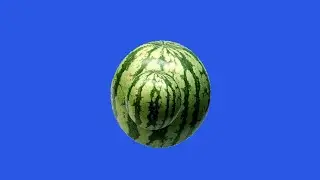Rotating watermelon green screen/ 3D Watermelon ANIMATION