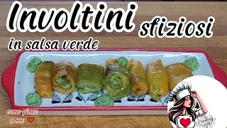 Involtini Sfiziosi di Peperoni con Salsa Verde: L'Antipasto Colorato e Leggero! ✨Ricetta facilissima