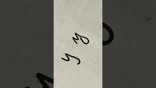 How to draw ( letter y) in 2 different styles.