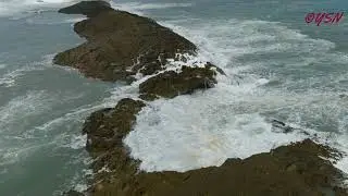 Marejada en la playa de Puerto Nuevo, Vega Baja