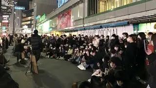 一瞬で人集りに‼︎ 人気ロックバンド ACE COLLECTION 新宿路上ライブ 2021.12.3