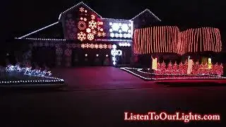 Alabama Fight Song set to Christmas Lights 2023