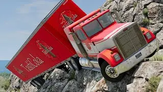 Cars vs Cliff Roads #45 - BeamNG DRIVE | SmashChan