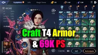 MIR4 Craft Tier4 Armor & 69000 Power Score