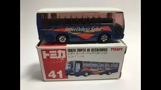 Tomica Isuzu Super Hi-Decker bus unboxing and review! (The Tomica Table)