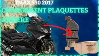 CHANGEMENT PLAQUETTES ARRIERE YAMAHA TMAX 530 2013 à 2017