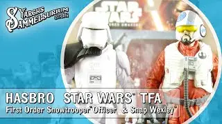🌌 HASBRO Star Wars TFA - First Order Snowtrooper Officer und Snap Wexley - Unboxing Review deutsch