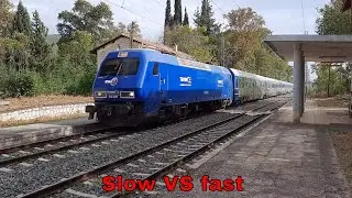 Trainose InterCities, slow VS fast