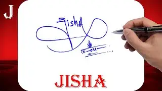 Jisha Name Signature Style - J Signature Style - Signature Style of My Name Jisha