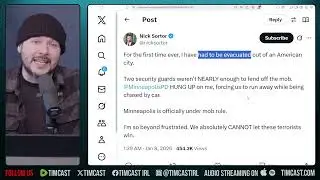 Nick Sortor EVACUATED From Minneapolis CHASED By Leftists After ICE Shooting | Tim Pool