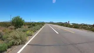 Into Sells, Arizona on AZ-86 West to the Airport Road Roadside Pit Stop, 24 April 2020, GX060462