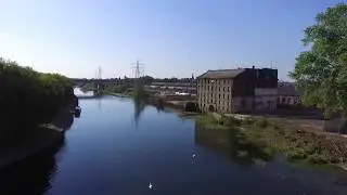 Peterborough river with Drone