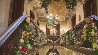 Behind the scenes of decorating the Victoria Mansion for the holiday