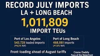 🚢 July Smashes Import Records at LA & Long Beach! 📦