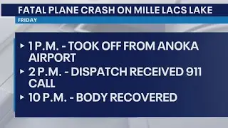 Pilot killed in plane crash on Mille Lacs Lake