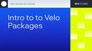Intro to to Velo Packages