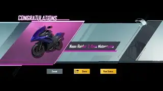 #pubg_mobile ..Rp badge  opening  for new 2 sit neon motorcycle level 2🥰🥰 #NOOB_MAN_GAMING