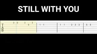 BTS jungkook - Still With You (Easy Guitar Tab Tutorial)