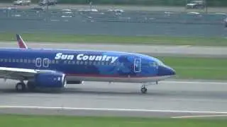 Sun Country Airlines Boeing 737-8K2 Takeoff 30L | N817SY | Minneapolis International