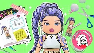 Rumi-Style Squishy Paper Doll &mdash;Free printable & Tutorial #kpopdemonhunters  #paperdiy #freetemplate