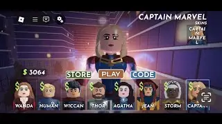 CAPTAIN MARVEL FIRST GAMEPLAY! MARVEL OMEGA (roblox) 