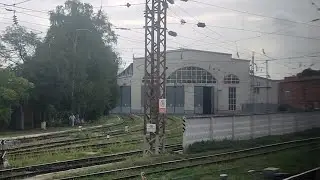 Моторвагонное депо ТЧ-22 Минеральные Воды из окна фирменного поезда №644С АдлерーКисловодск