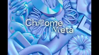 Chrome Meta 3D Abstract Shapes Stock Graphics Download