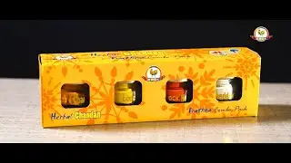 Cock Brand - Herbal Chandan Prathna | Combo Pack | 4 Scented Chandan Tilak Jars | Holi 2022 | Pujan