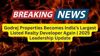 Godrej Properties Becomes India&rsquo;s Largest Listed Realty Developer Again | 2025 Leadership Update