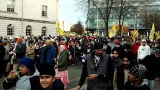 SIKH CULTURAL PARADE VISHAN NAGAR KIRTHAN (INDIA SOUTH ASIA /UK) LEICESTER CITY NOV 17 2024