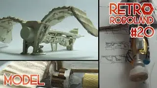 Steampunk robot aircraft scratch built from junk for the Andy Mecha lid bot challenge
