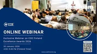 Exclusive Webinar on CCE Finland Excellence Awards 2026