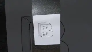 3d letter B &D ❤️ #3dletterart #art #shortvideo #trending #foryou #students @&ccedil;izimyap