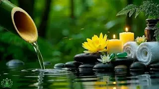 Peaceful Night Therapy 🌙 Bamboo Water Sounds for Deep Sleep, Yoga & Meditation