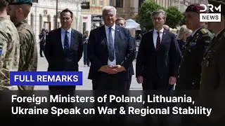 Full Press Conference: Ukraine, Poland, Lithuania Discuss Regional Security & Cooperation | AC1B